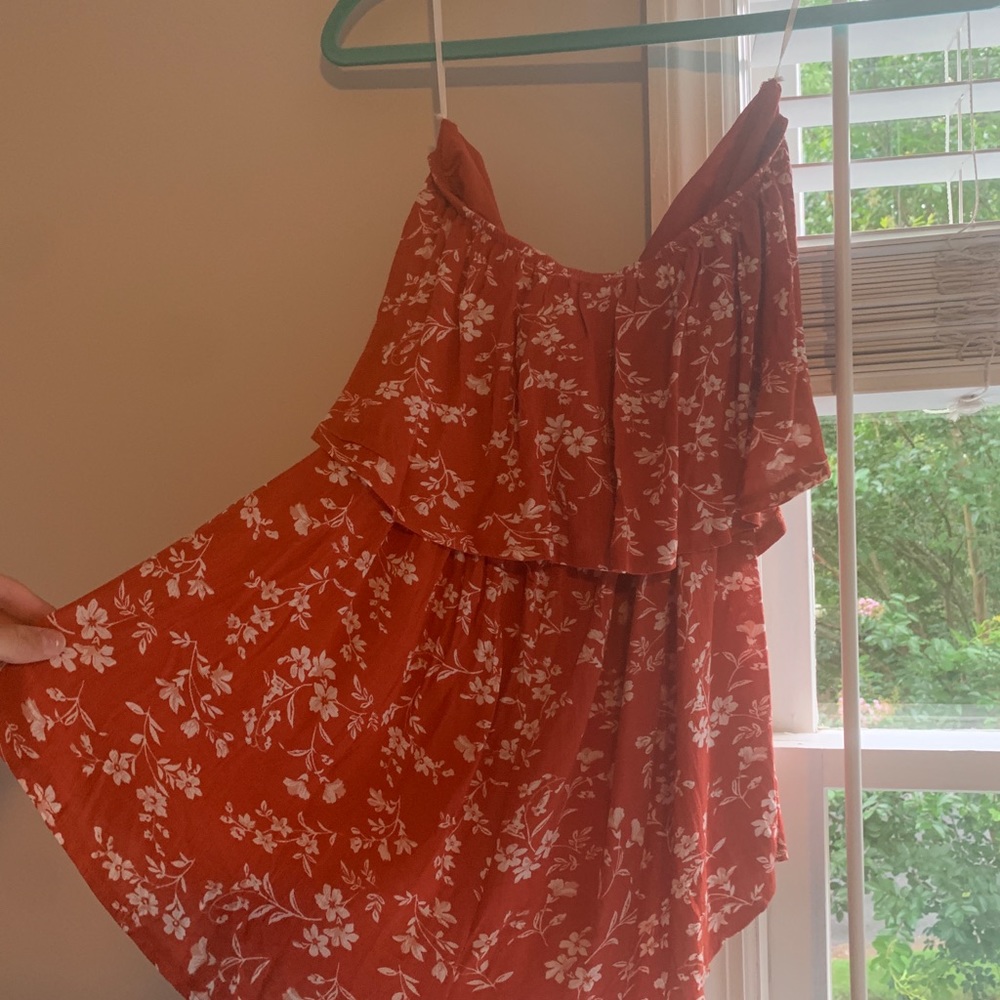 strapless princess polly romper